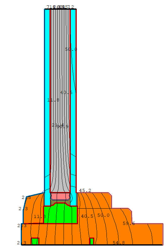 NFRC thermal isotherm analysis output